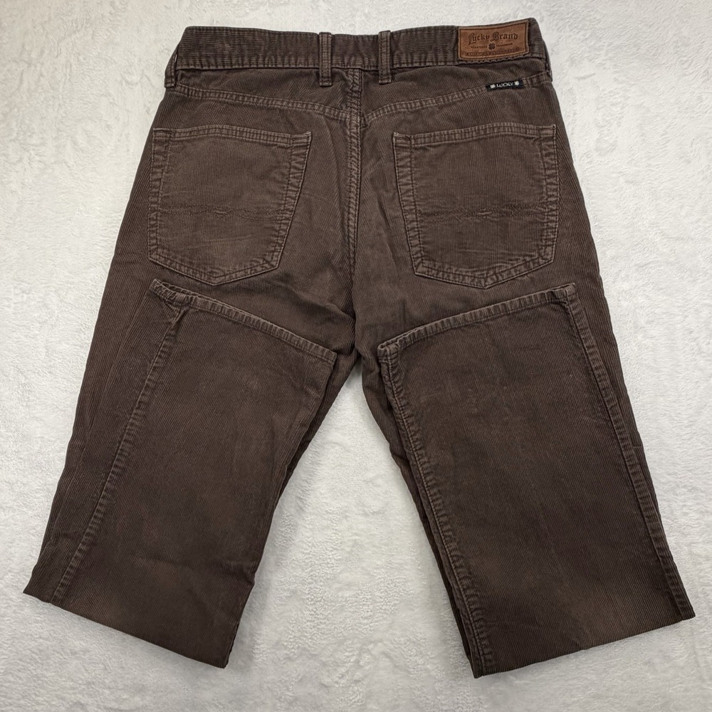 Lucky Brand Corduroy Pants Mens 30x30 Chino 361 Vintage Straight Brown